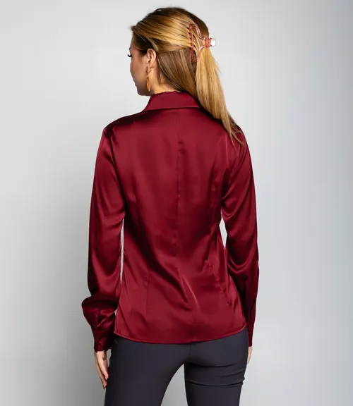 Блуза #ОКТ025022, бордовый