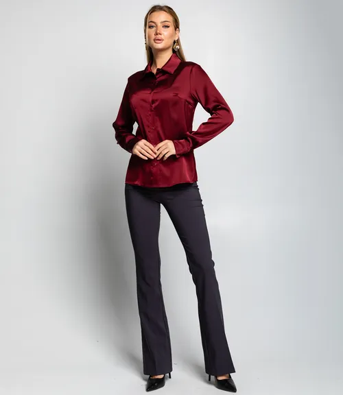 Блуза #ОКТ025022, бордовый