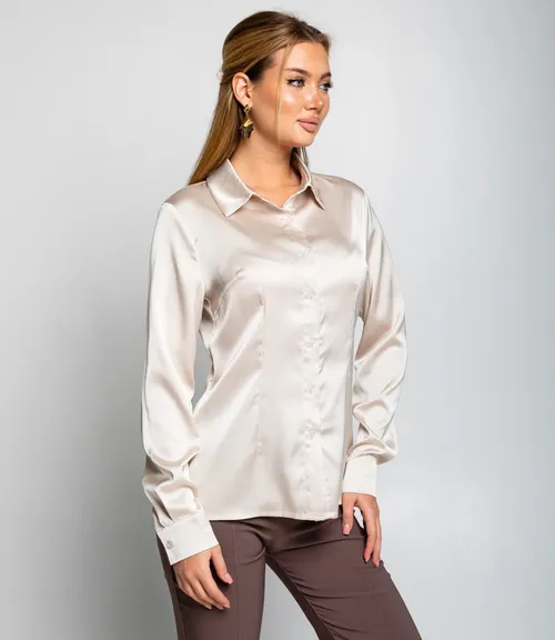 Блуза #ОКТ025022, светло-бежевый