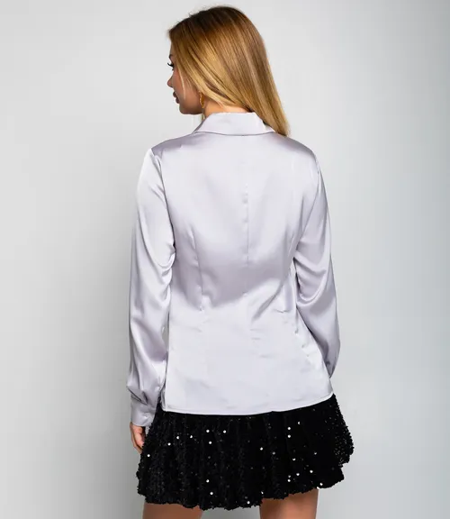 Блуза #ОКТ025022, серый