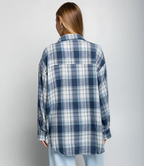 Рубашка #КТ225 (5), синий