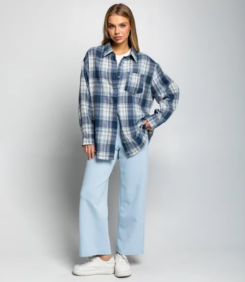 Рубашка #КТ225 (5), синий