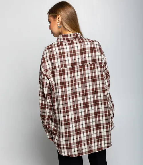 Рубашка #КТ225 (5), белый,шоколадный