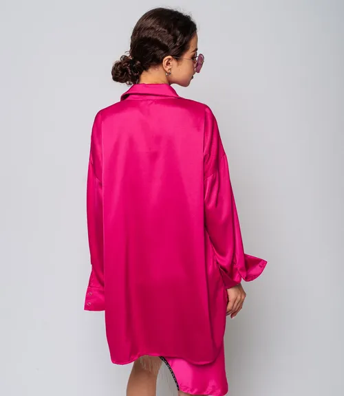 Рубашка #БШ1788, фуксия - фото 4