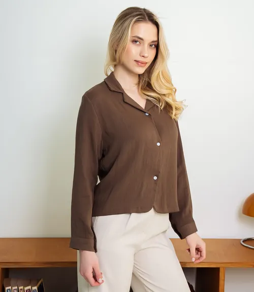 Рубашка #КТ9025 (3), тёмный хаки