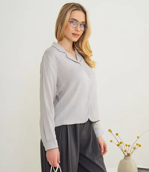 Рубашка #КТ9025 (3), светло-серый