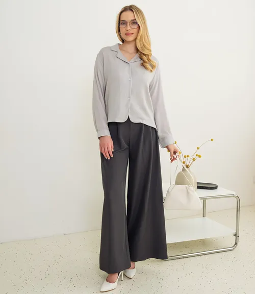 Рубашка #КТ9025 (3), светло-серый