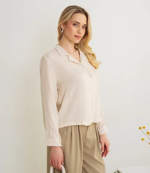 Рубашка #КТ9025 (3), светло-бежевый