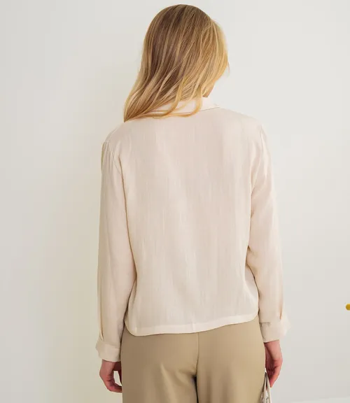 Рубашка #КТ9025 (3), светло-бежевый