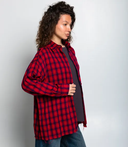 Рубашка #КТ2357 (3), синий/красный