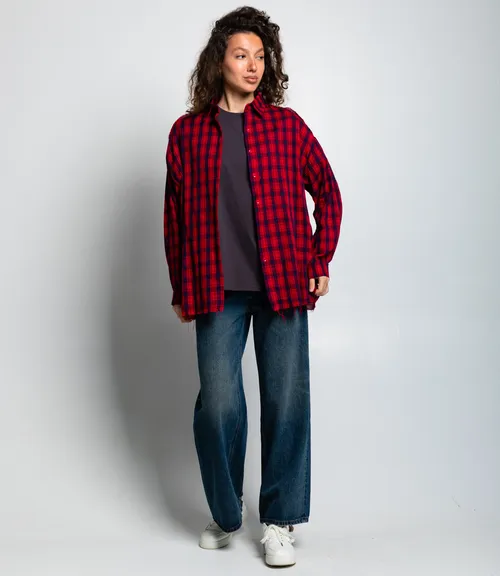 Рубашка #КТ2357 (3), синий/красный