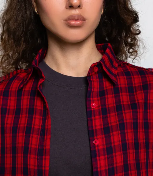 Рубашка #КТ2357 (3), синий/красный