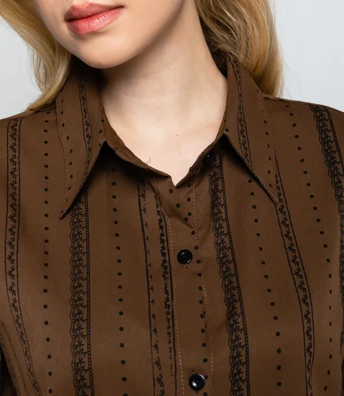 Рубашка #КТ129 (1), шоколадный
