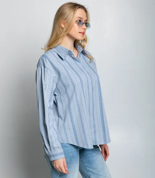 Рубашка #КТ129 (1), голубой