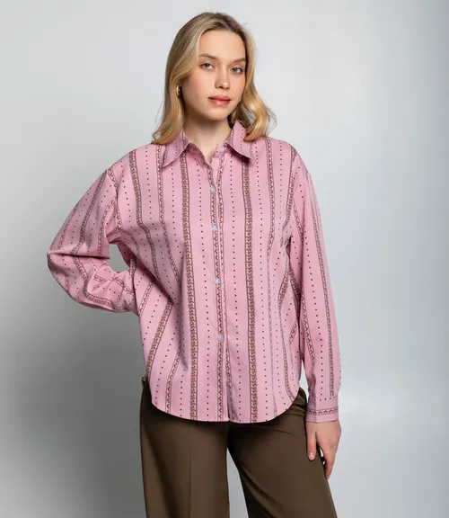 Рубашка #КТ129 (1), розовый