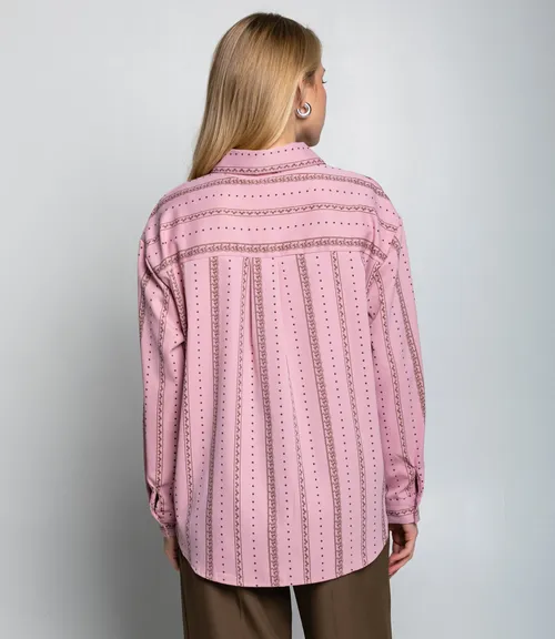 Рубашка #КТ129 (1), розовый