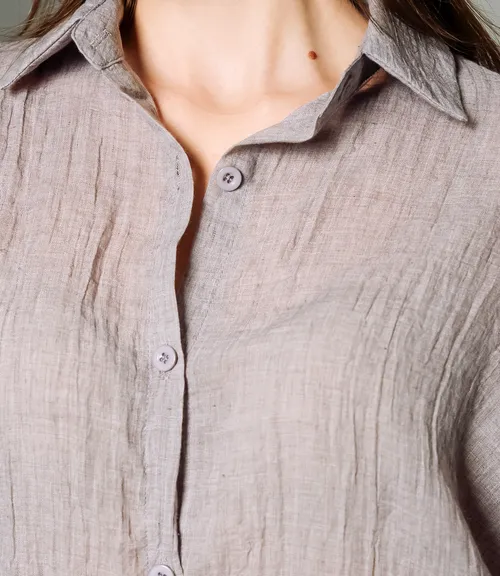 Рубашка #ОКТ115002, серый