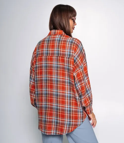 Рубашка #КТ99305, терракотовый