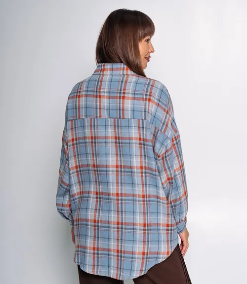 Рубашка #КТ99305, голубой