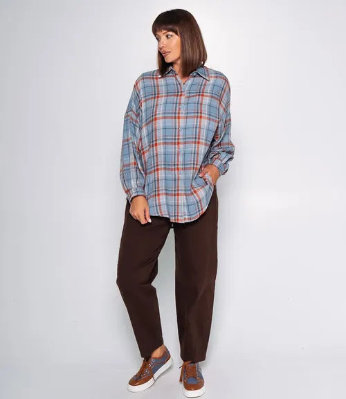 Рубашка #КТ99305, голубой