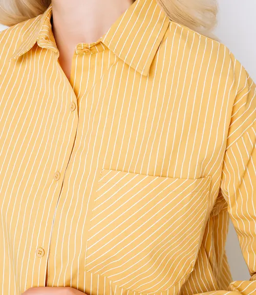 Рубашка #КТ0026, горчичный