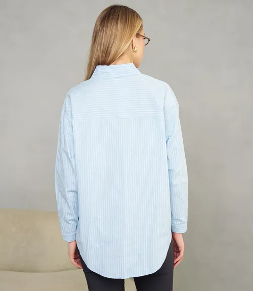 Рубашка #КТ0026, голубой