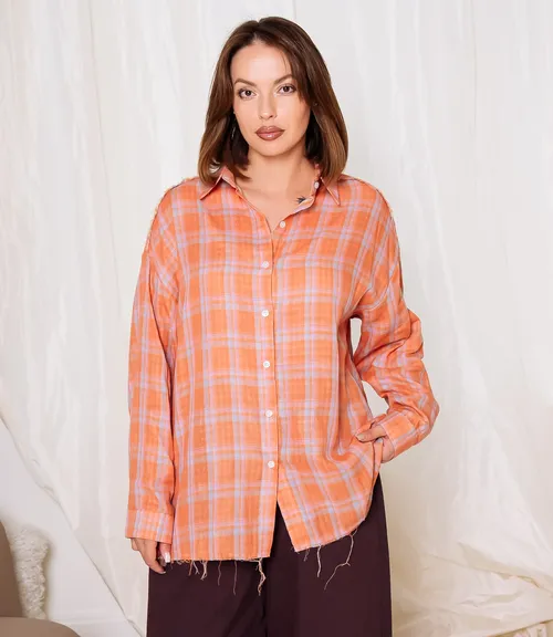 Рубашка #КТ2358 (4), терракотовый