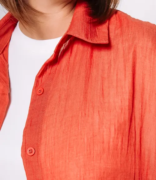 Рубашка #ОКТ086010, терракотовый