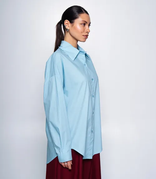Рубашка #КТ3160 (7), голубой - фото 2