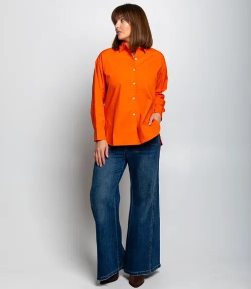 Рубашка #КТ3160 (8), оранжевый