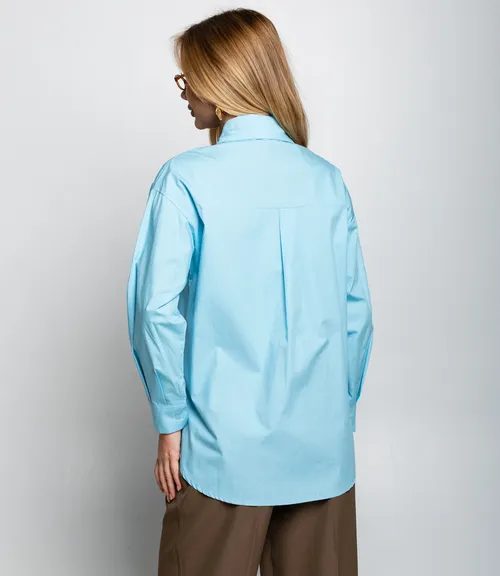 Рубашка #КТ3160 (8), голубой