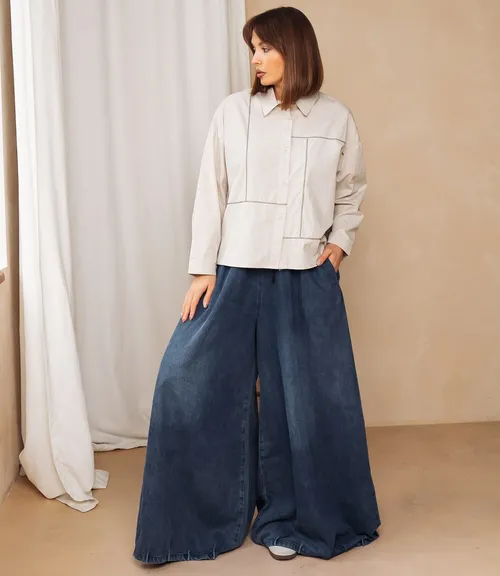 Рубашка #КТ2225 (3), бежево-серый