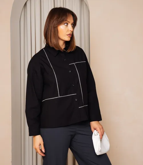 Рубашка #КТ2225 (3), чёрный