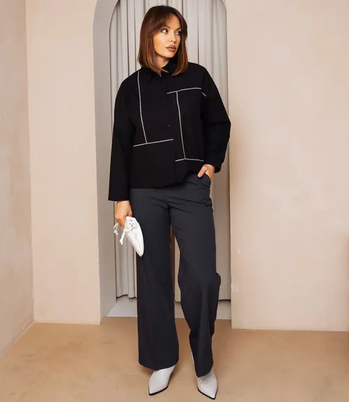 Рубашка #КТ2225 (3), чёрный