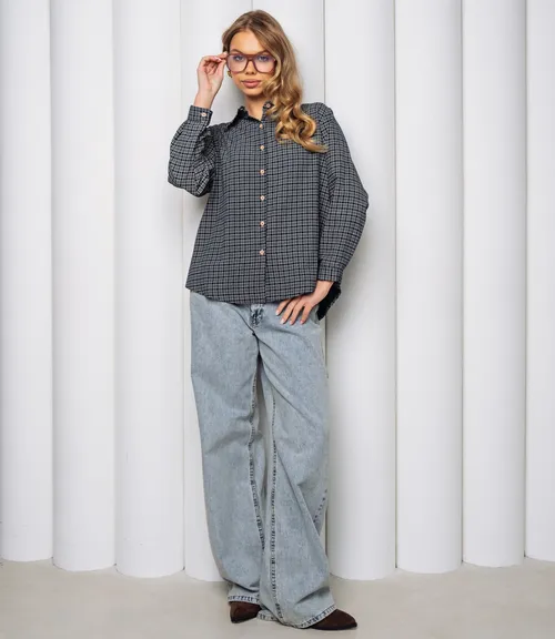 Рубашка #КТ8010 (3), тёмно-синий