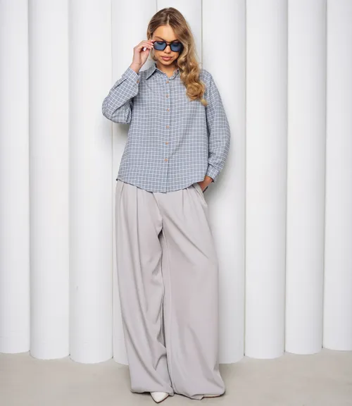 Рубашка #КТ8010 (3), голубой