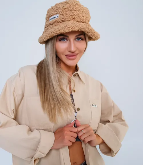 Джинсовая рубашка #КТ9211, бежевый - фото 5