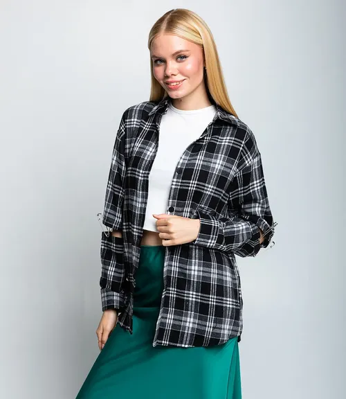 Рубашка #БШ2290-2, чёрный