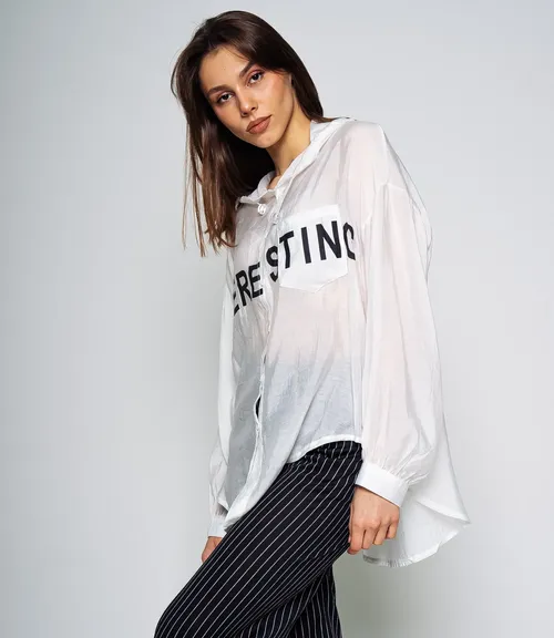 Рубашка #КТ23511, белый