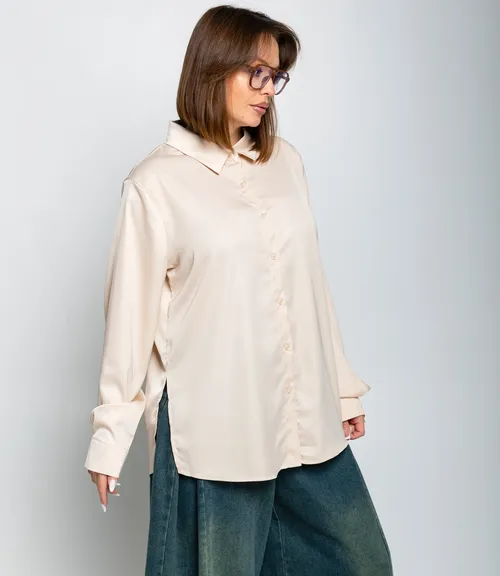 Рубашка #ОКТ085005, кремовый