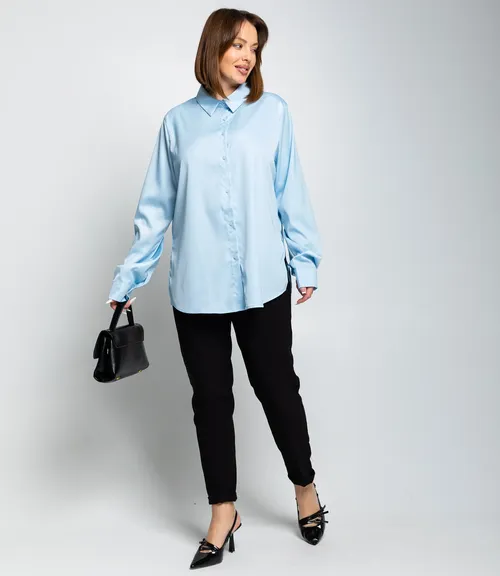 Рубашка #ОКТ085005, голубой