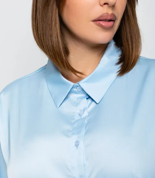 Рубашка #ОКТ085005, голубой