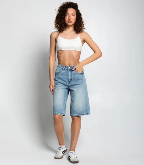 Джинсовые шорты #КТ05 (7), голубой