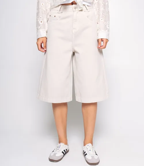 Джинсовые шорты #КТ26701, светло-бежевый