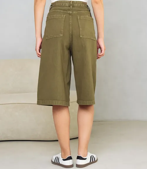 Джинсовые шорты #КТ3256, хаки