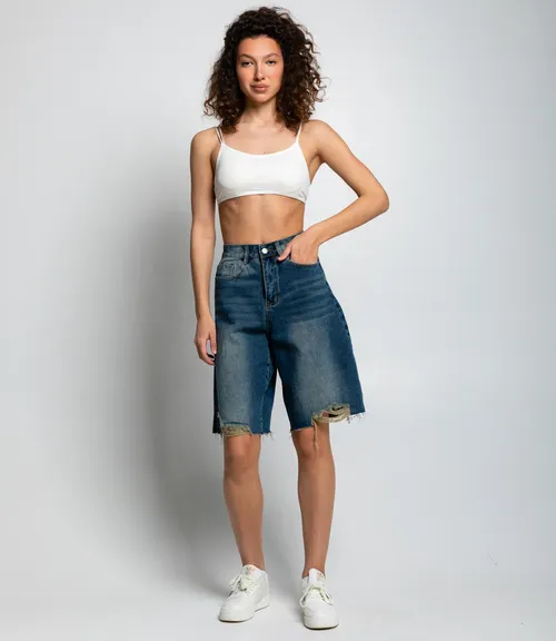 Джинсовые шорты #КТ7781 (1), синий