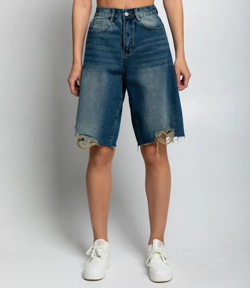 Джинсовые шорты #КТ7781 (1), синий