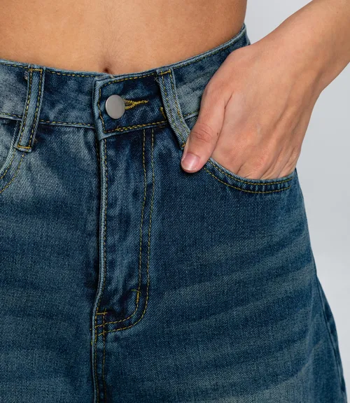 Джинсовые шорты #КТ7781 (1), синий