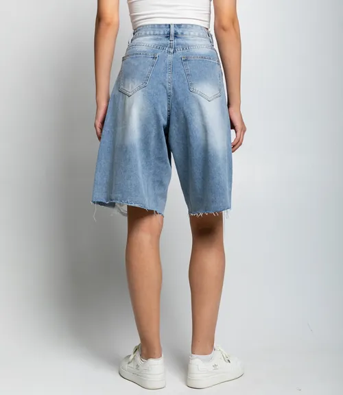 Джинсовые шорты #КТ7781 (1), голубой