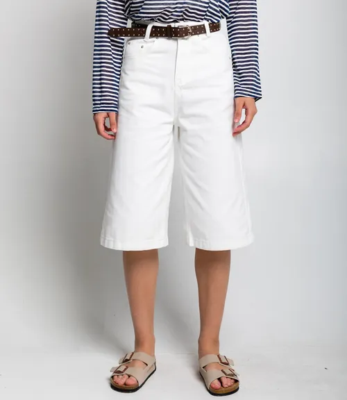 Джинсовые шорты #КТ5035, белый